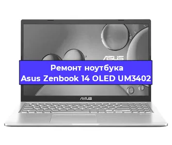Замена кулера на ноутбуке Asus Zenbook 14 OLED UM3402 в Перми